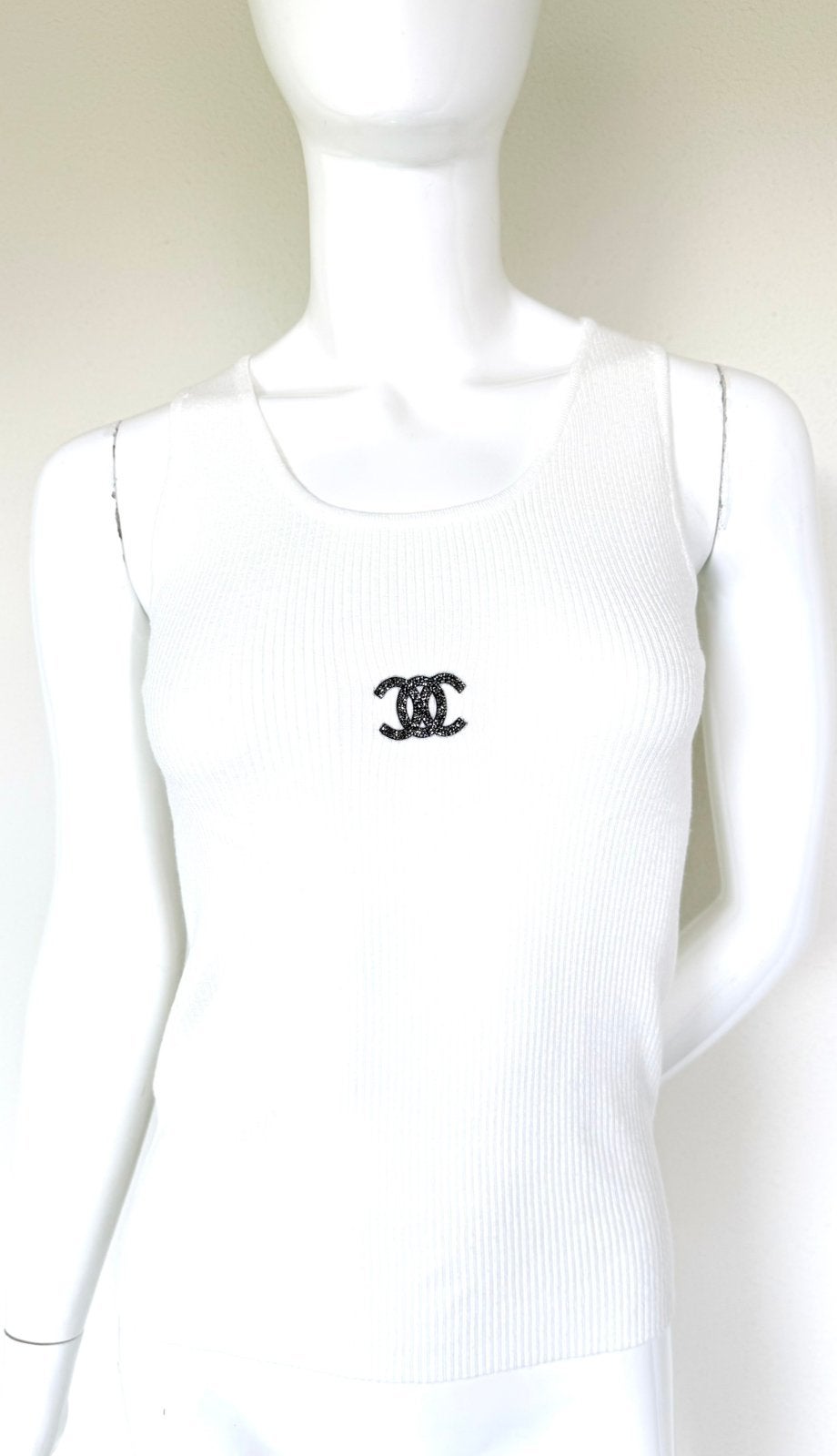 NEW LIGHT APARTE TANK TOP WIT MET LOGO, NIEUW! 💖💖💖, Wit, Nieuw, Ophalen of Verzenden, Maat 36 (S)