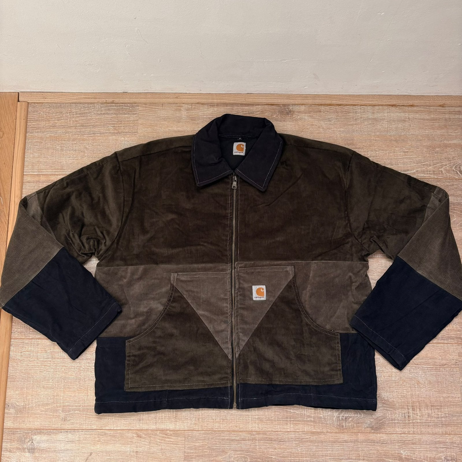 Carhartt Reworked Patchwork Corduroy Jacket Unisex M Vintage, Kleding | Heren, Ophalen of Verzenden, Zo goed als nieuw, Maat 48/50 (M)