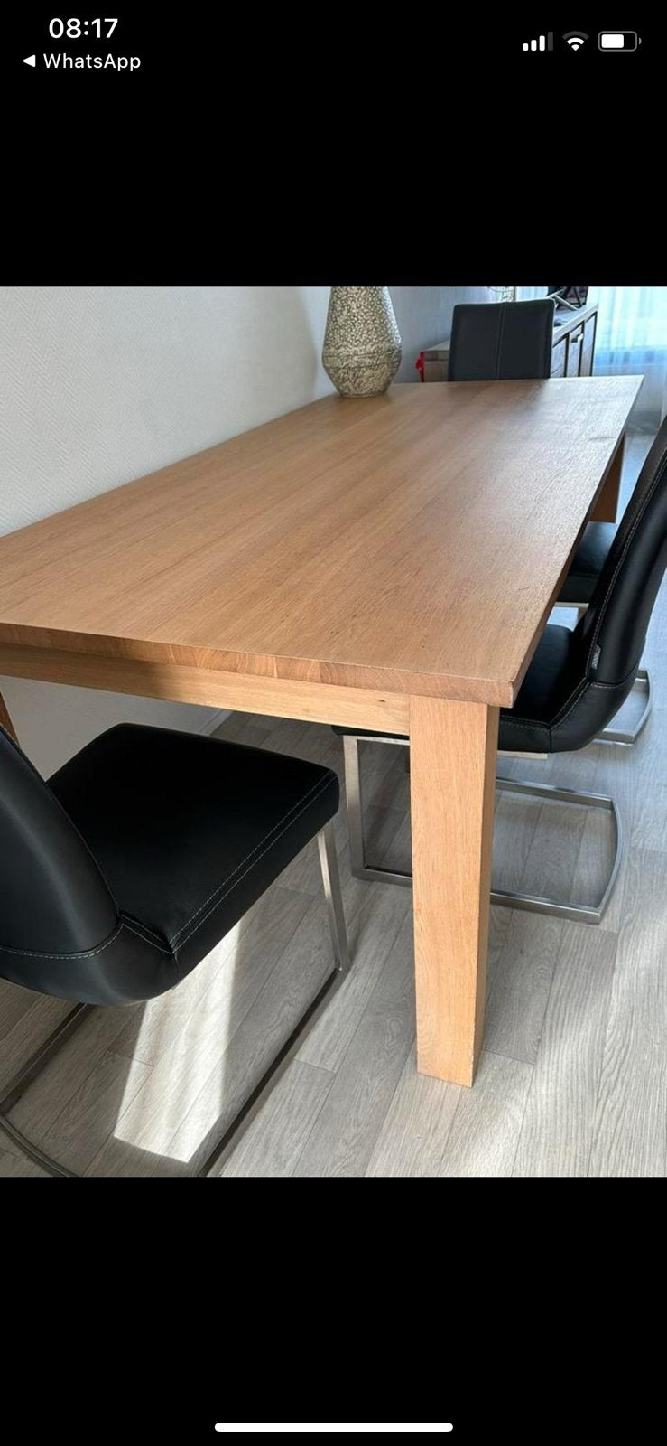Eettafel, Huis en Inrichting, Tafels | Eettafels, Ophalen, 200 cm of meer, 50 tot 100 cm, Zo goed als nieuw