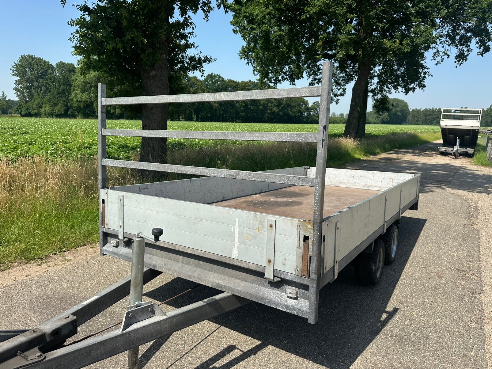 Mooie plateau aanhanger tandemasser koopje !!!, Ophalen of Verzenden, Zo goed als nieuw
