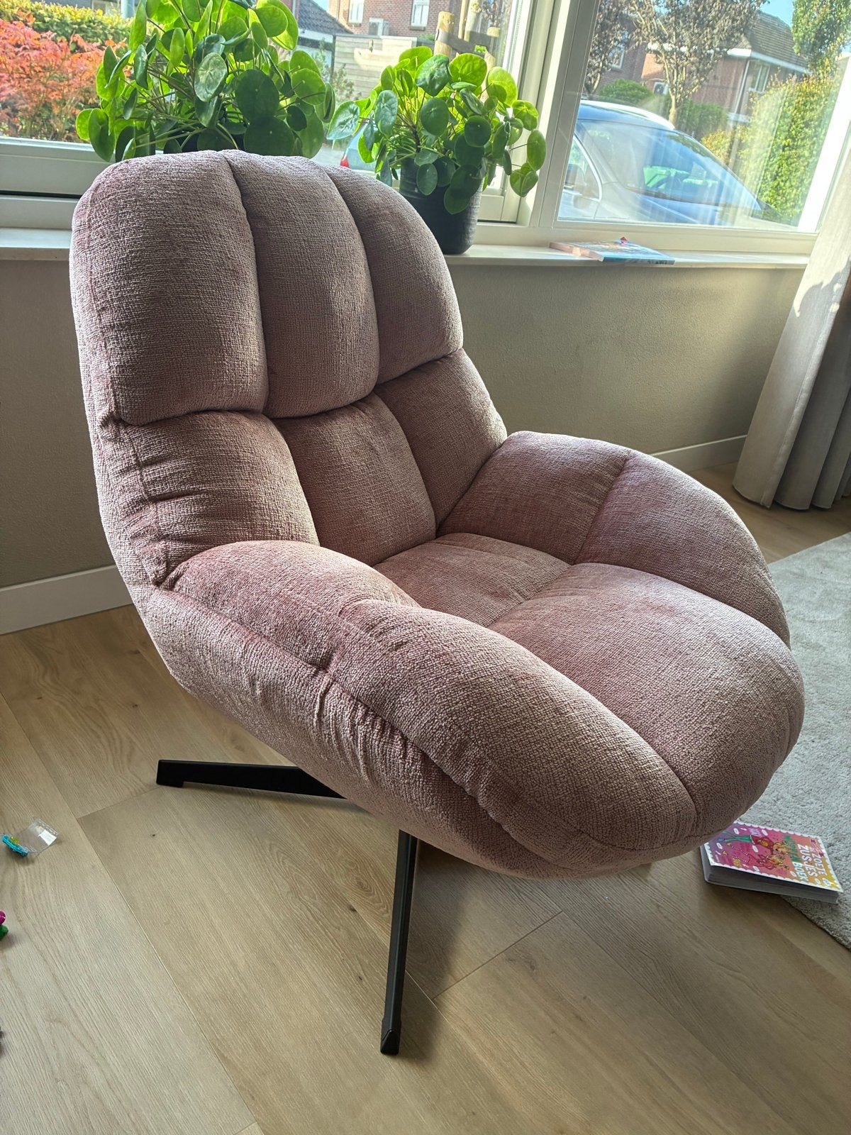 Home67 Fauteuil Charly Pink - Nieuw in doos!, Overige kleuren, Nieuw, Ophalen of Verzenden, Eén