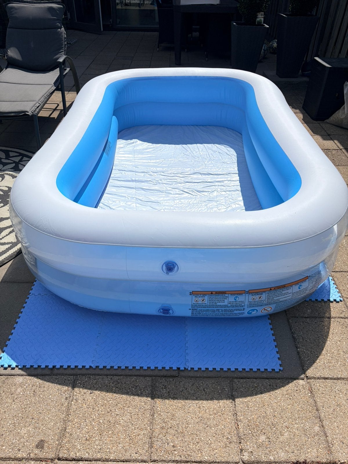 Intex zwembad incl ondertegels en afdekzeil, Ophalen, Minder dan 80 cm, Opblaaszwembad, 200 tot 400 cm