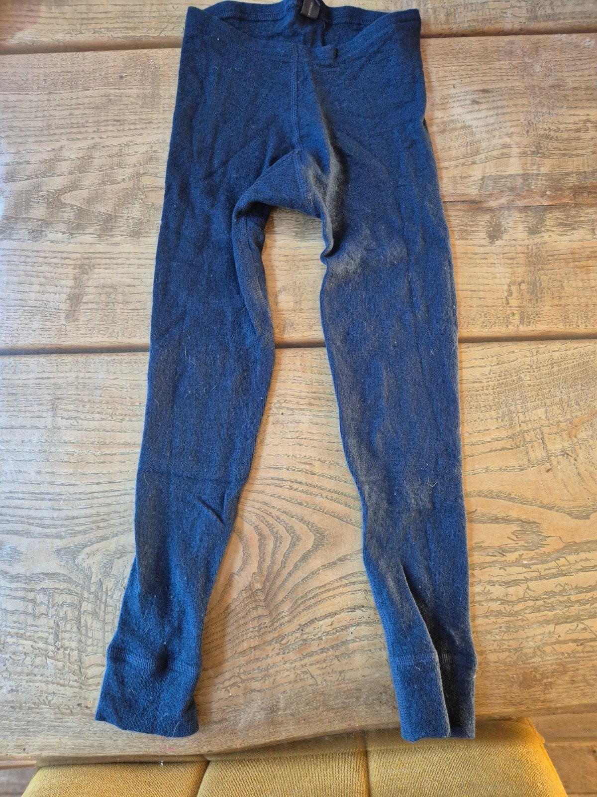 Donkerblauwe Dilling merino wollen legging maat 104/110/116, Broek, Gebruikt, Jongen of Meisje, Ophalen of Verzenden