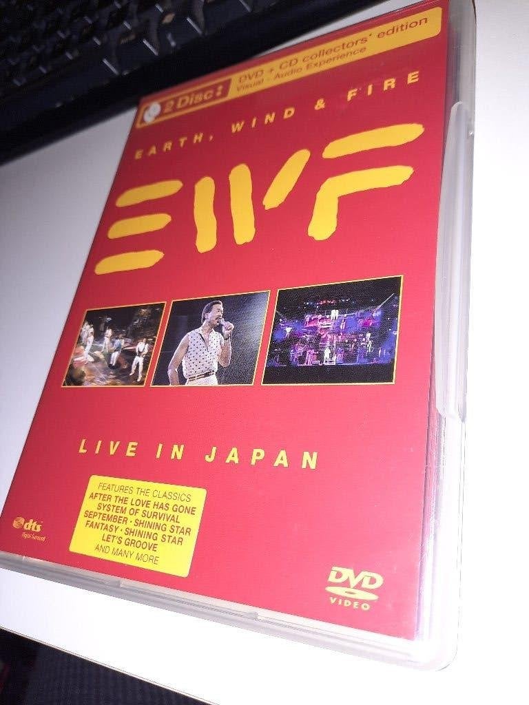 DVD CD Earth, Wind & Fire – Live In Japan, Alle leeftijden, Ophalen, Zo goed als nieuw
