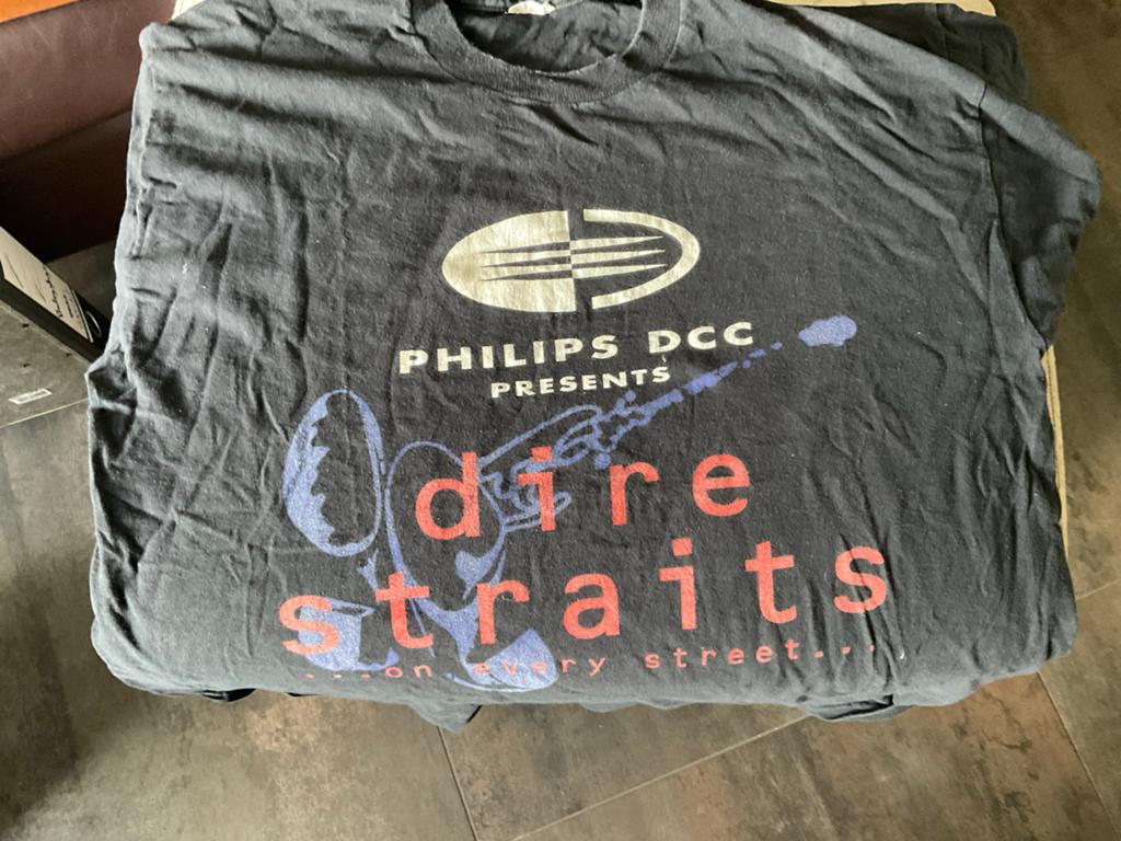 Vintage Dire Straits T-shirt Philips DCC '92, Ophalen of Verzenden, Zo goed als nieuw, Kleding