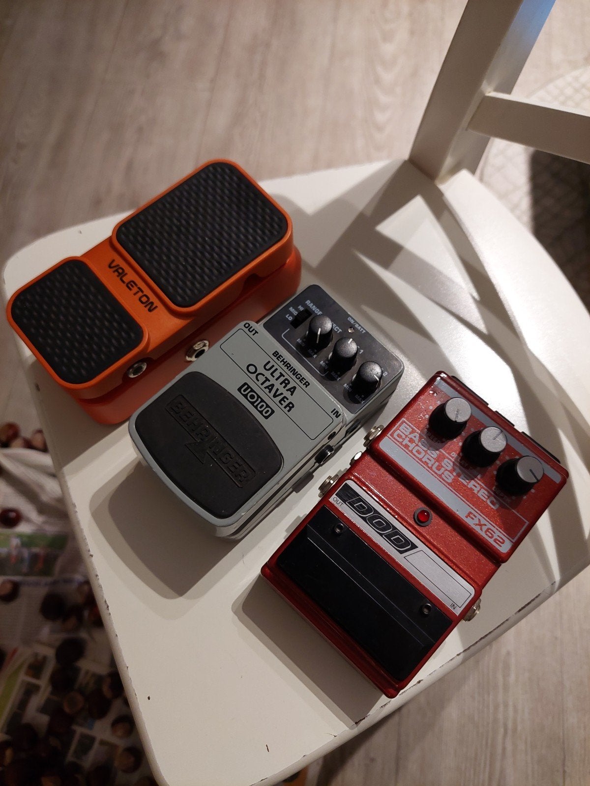 DOD stereo bass chorus, behringer octaver, valeton surge vol, Muziek en Instrumenten, Ophalen of Verzenden, Gebruikt, Chorus