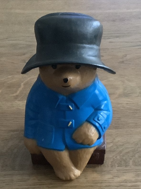 Vintage Paddington Beer Spaarbank Beeldje, Ophalen of Verzenden, Gebruikt, Kunststof, Strip- of Tekenfilmfiguur