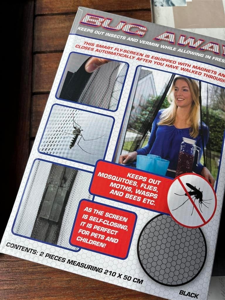 Muggenhor / Vliegenhor met magneten - Zwart, Ophalen of Verzenden, Nieuw, Minder dan 10 meter, Overige typen