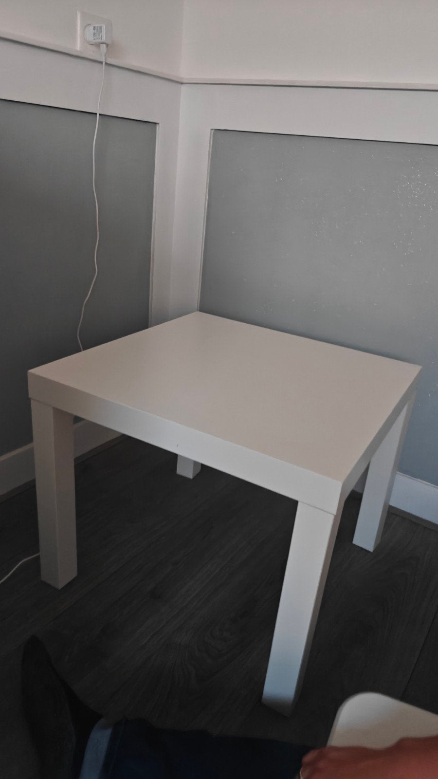 IKEA tafel 55x55 cm - Wit, vierkant, Gebruikt, Vierkant, 55 tot 75 cm, Hout