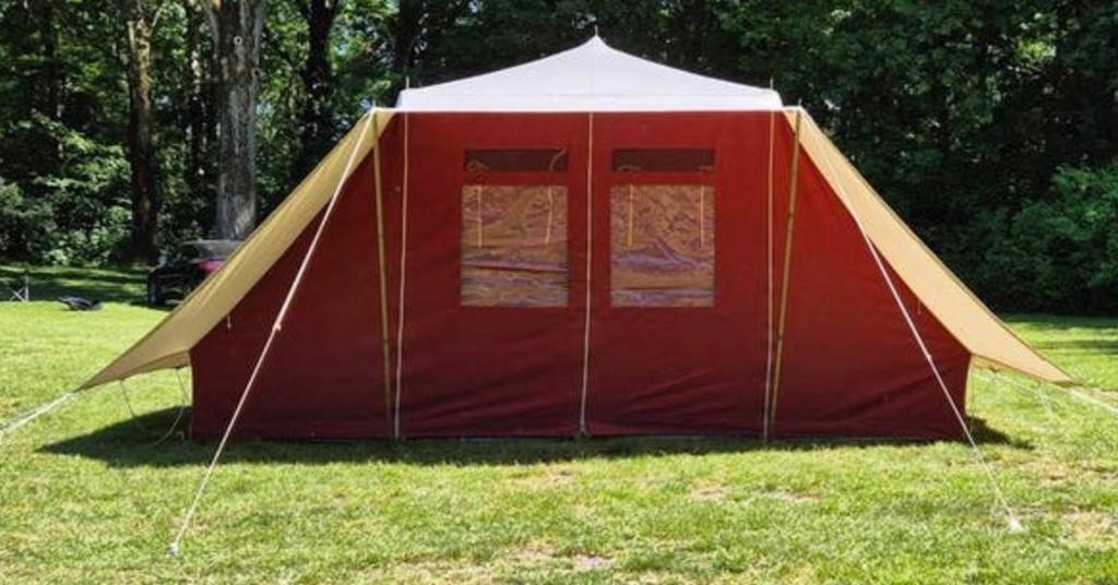 De Waard Albatros incl varioluifel en uitbreidingen, Caravans en Kamperen, Tenten, Ophalen, Gebruikt, Tot en met 5
