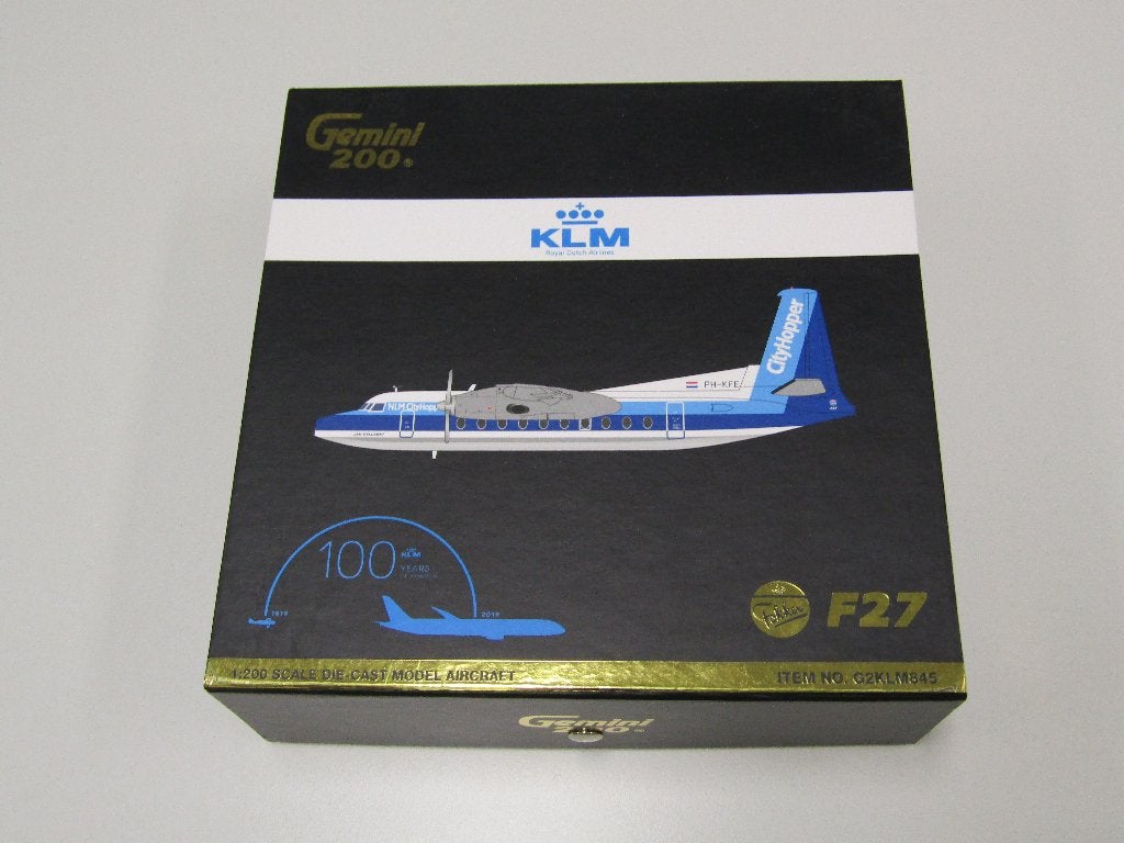 1/200 GeminiJets Fokker F-27 KLM Cityhopper, Verzamelen, Ophalen of Verzenden, Nieuw, Schaalmodel