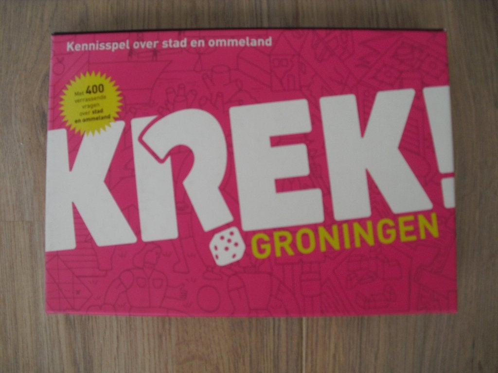 Krek kennisspel 400 vragen Stad en Ommeland Groningen, Vijf spelers of meer, Ophalen of Verzenden, Zo goed als nieuw