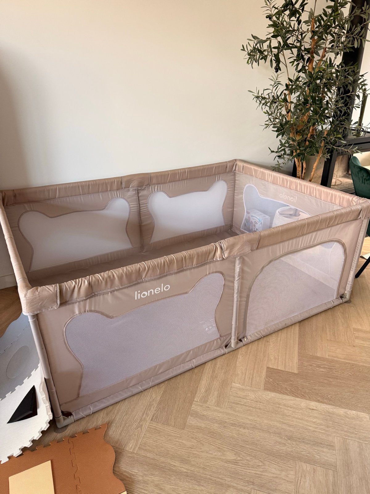 Lionelo Willow Speelbox - 187x127cm - Nette staat, Kinderen en Baby's, Ophalen, Gebruikt, Rechthoekig