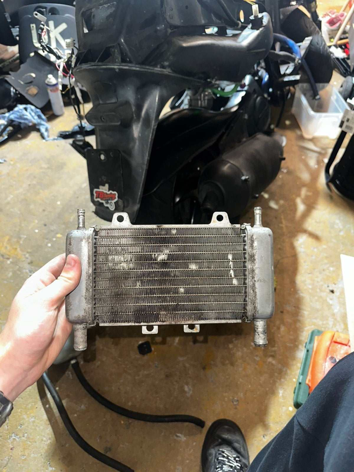 Gilera runner 50cc-70cc radiator, Ophalen of Verzenden, Gebruikt, Overige typen, Overige merken