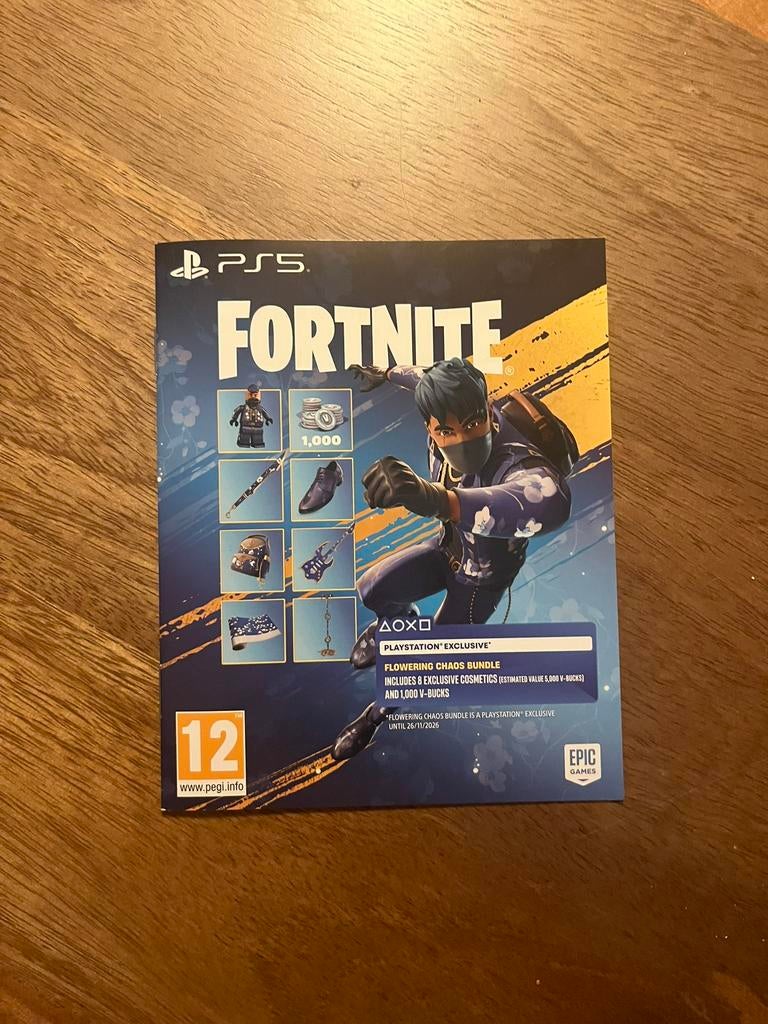 Fortnite flowering chaos bundle | V-bucks, Spelcomputers en Games, Verzenden, Nieuw