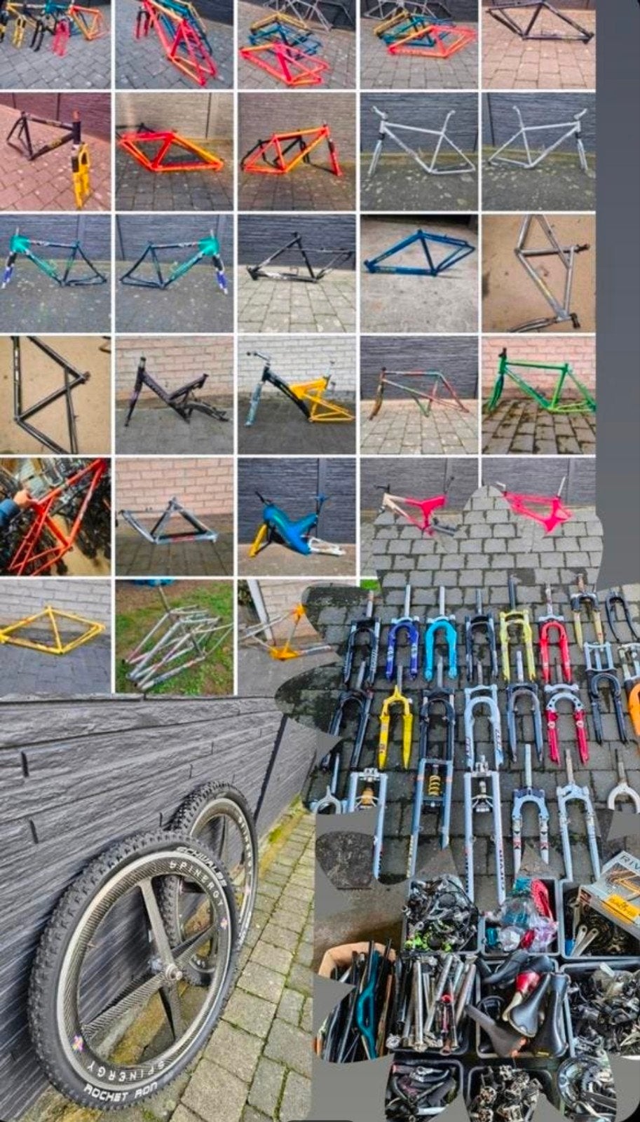 Retro mtb onderdelen, frames, wielsets, groepsets, vorken, Ophalen, Gebruikt, Mountainbike