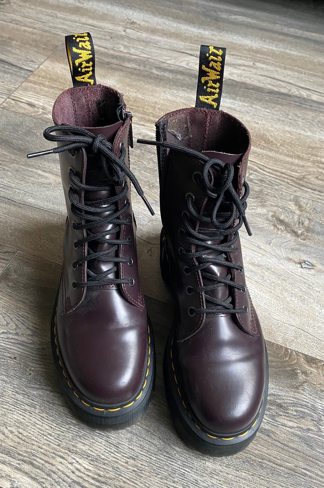 Zgan Dr.MARTENS plateau laarzen..mt:39, B, Overige kleuren, Verzenden, Lage of Enkellaarzen