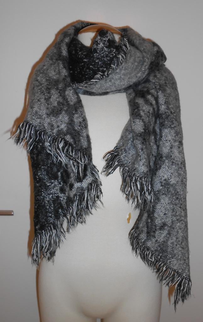 Atmosphere sjaal met panterprint zwart/grijs, Kleding | Dames, Mutsen, Sjaals en Handschoenen, Atmosphere, Maat 46/48 (XL) of groter