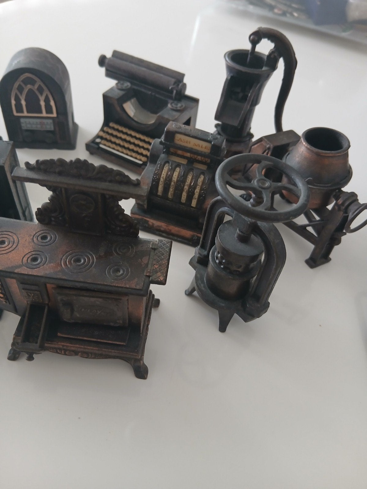 Set van 8 Vintage Miniatuur Puntenslijpers - Decoratie, Ophalen, Gebruikt