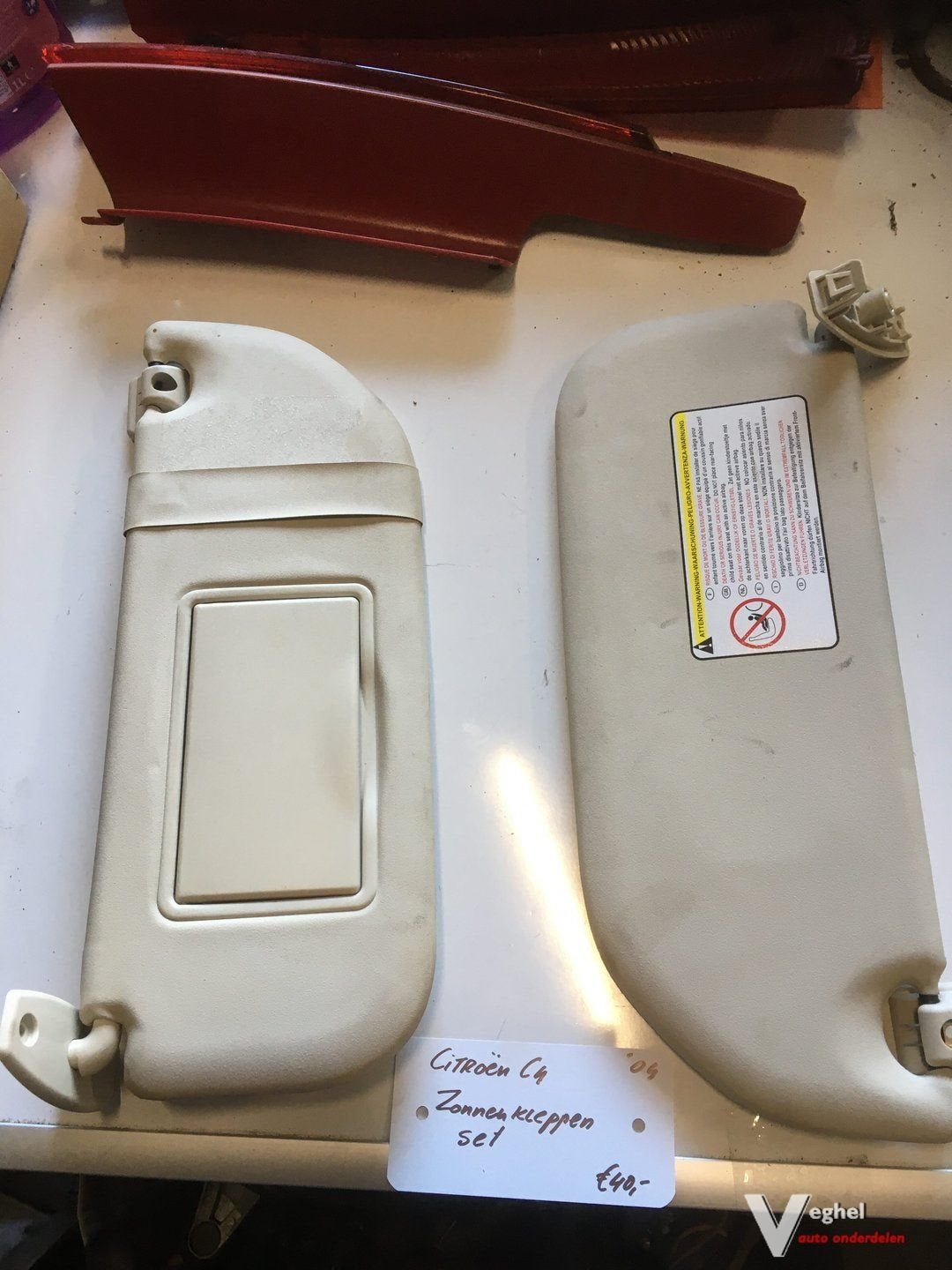 Citroen C4 2004 Zonnekleppen set, Gebruikt, -, -, Ophalen of Verzenden