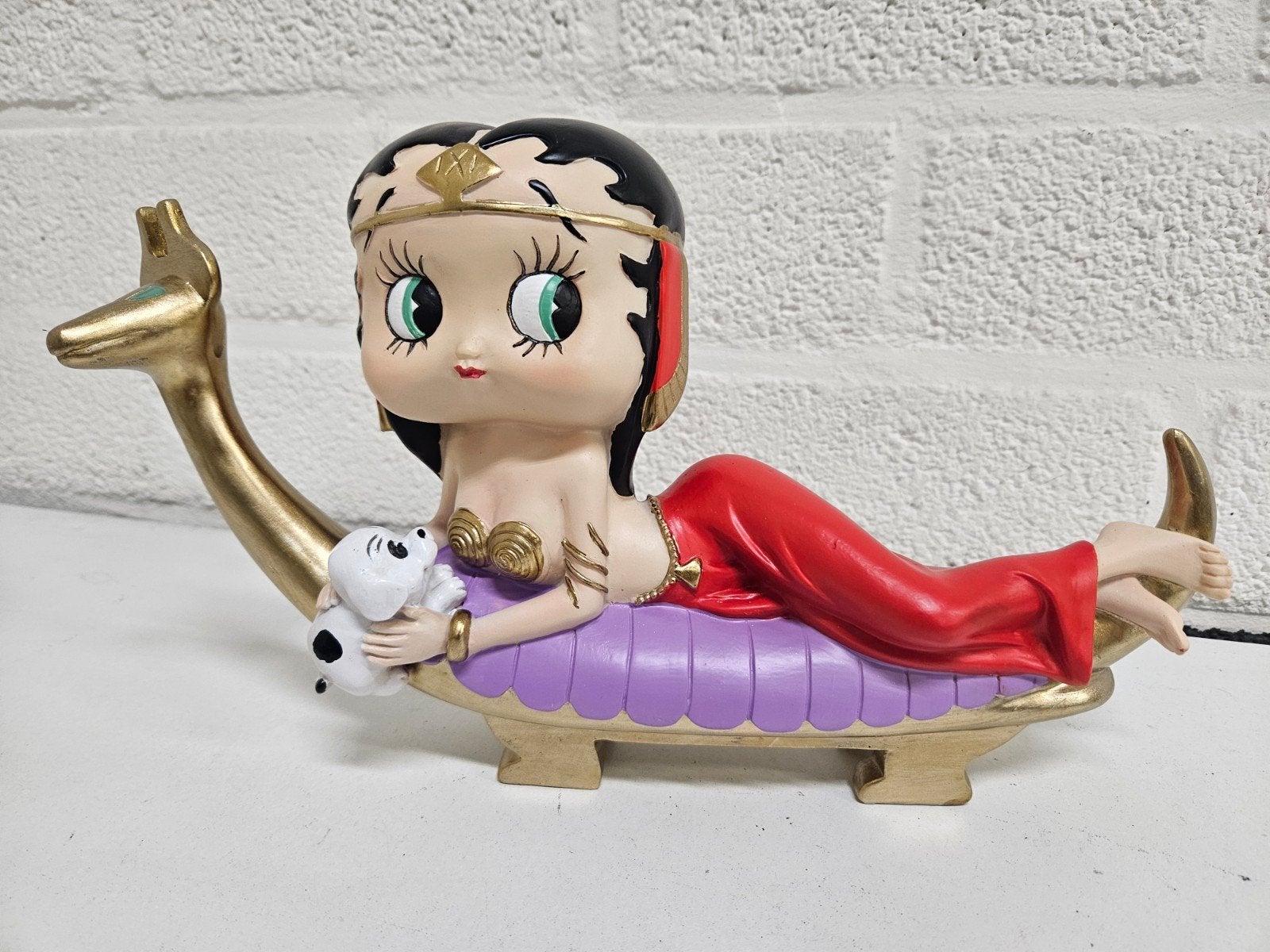 BETTY BOOP BEELD , NIEUW , GONDEL, Verzamelen, Ophalen of Verzenden, Overige figuren, Nieuw, Beeldje of Figuurtje