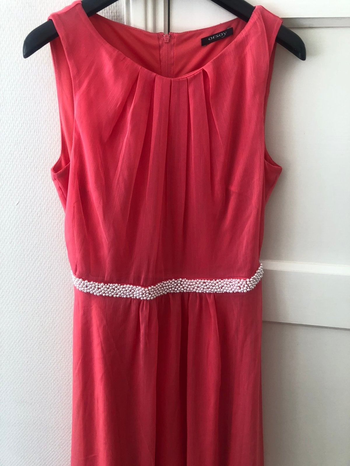 Te koop: lange feestjurk, roze, 36/38, nieuwstaat, Kleding | Dames, Galajurk, Ophalen of Verzenden, Zo goed als nieuw, Roze