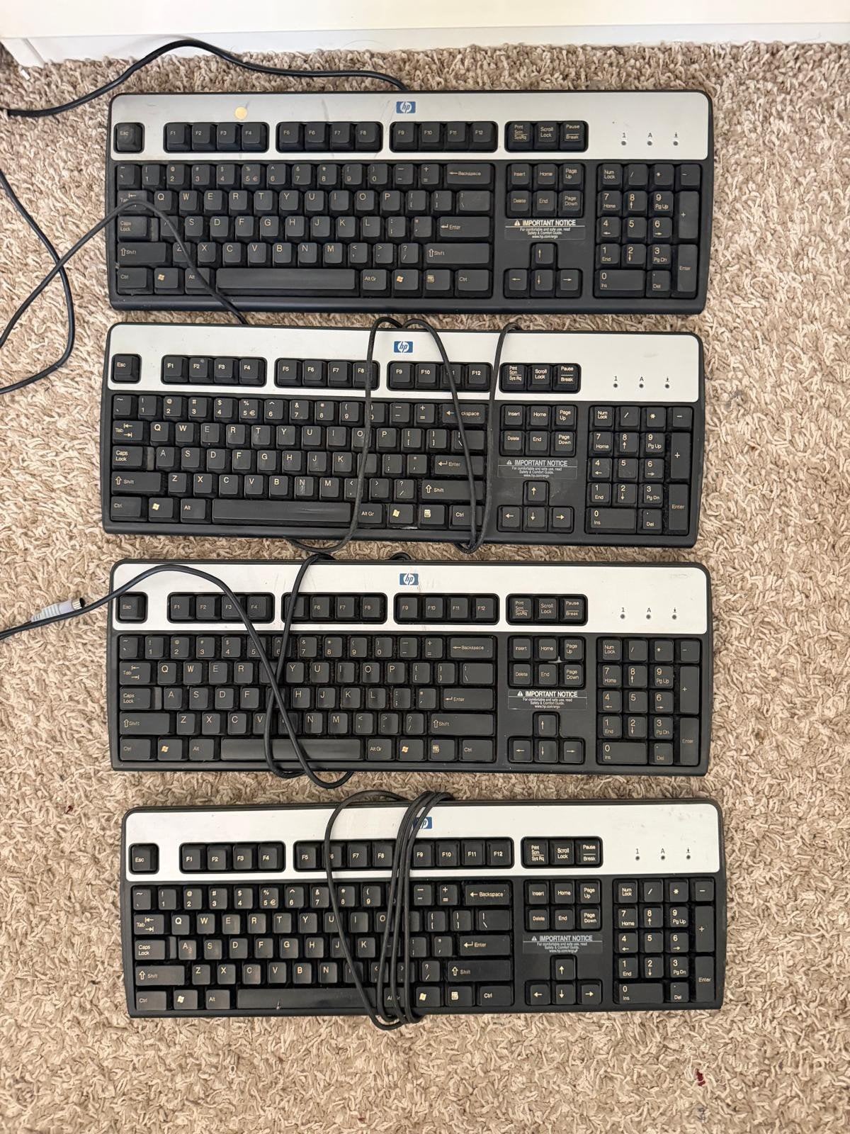 HP en Compaq Toetsenborden - Bedraad, Qwerty, Gebruikt, Computers en Software, Ophalen, Gebruikt, Qwerty, Numeriek gedeelte