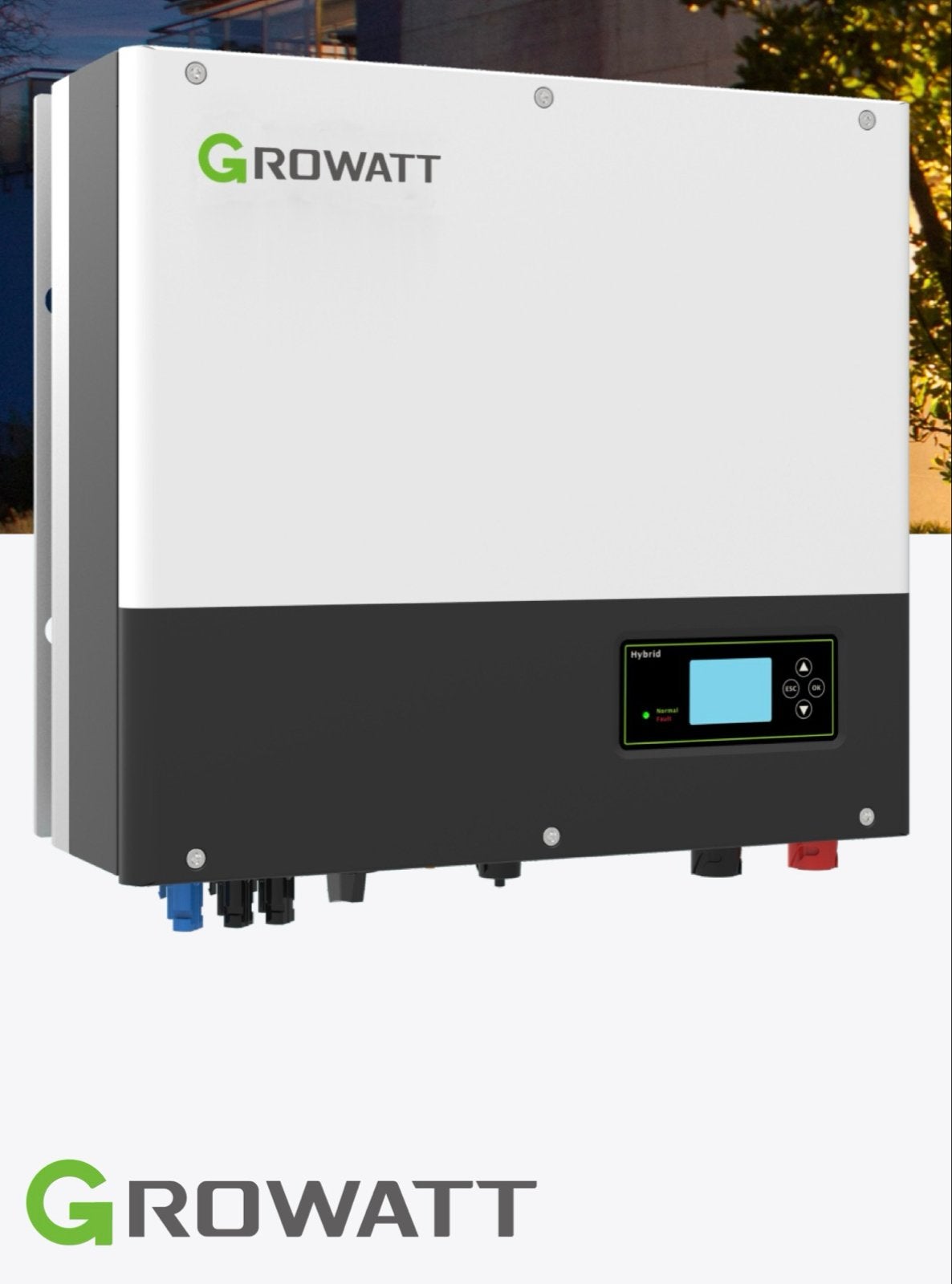 Growatt 5 kW inverter 3ph – hybride + noodstroom, Ophalen, Zo goed als nieuw
