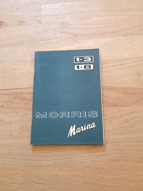 Morris Marina Instructieboekje 1972 NL - Nieuwstaat, Ophalen of Verzenden