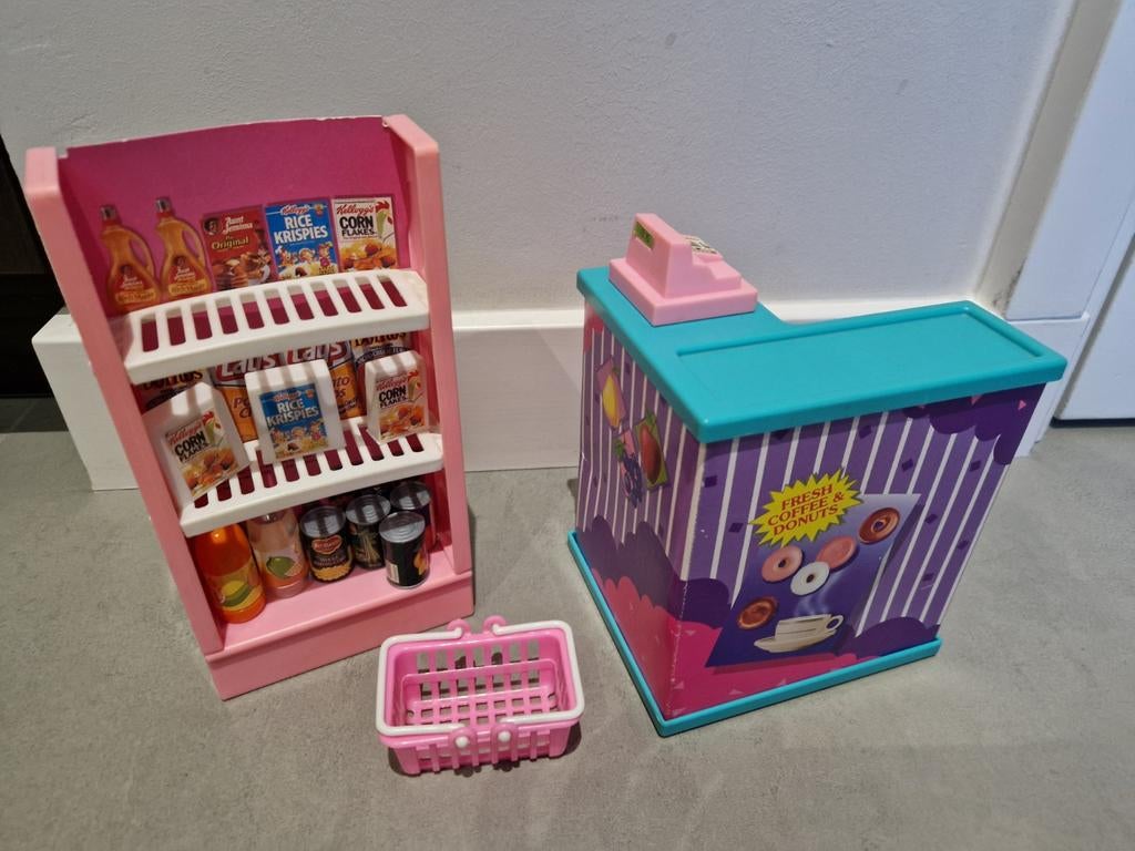 Barbie Mattel Supermarkt met accessoires, Ophalen