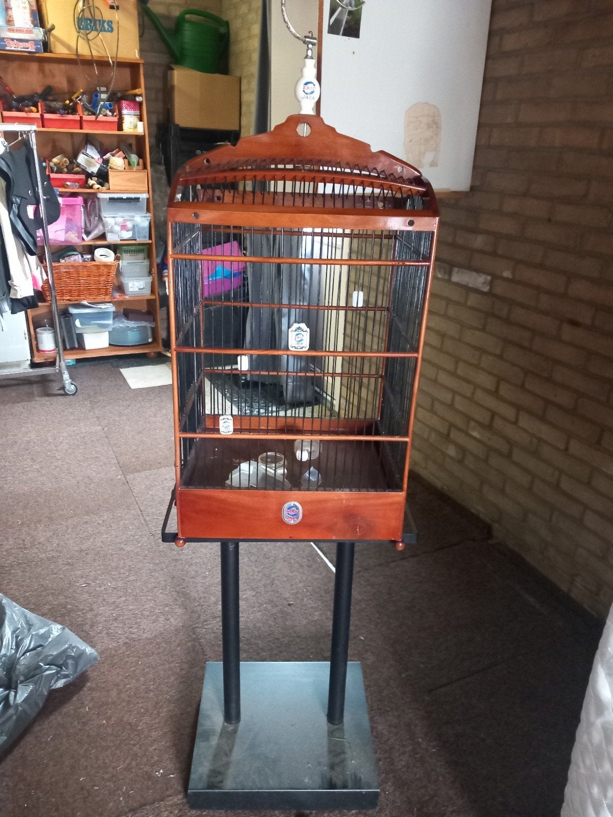 vogelkooi, Dieren en Toebehoren, Vogels | Hokken en Kooien, Ophalen of Verzenden, Zo goed als nieuw, Metaal, Vogelkooi