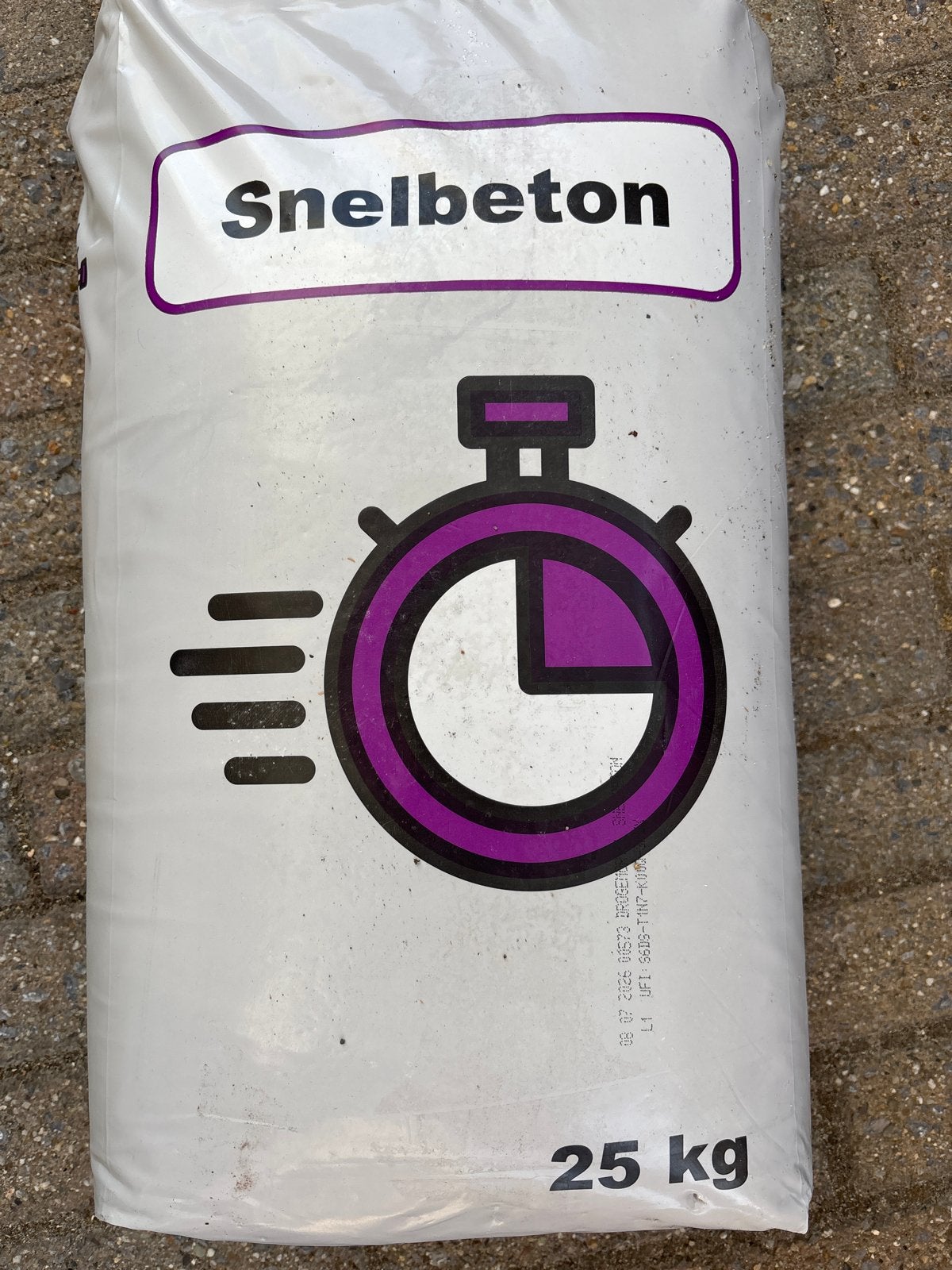 Zak snelbeton 25 kg - Ongeopend, Doe-het-zelf en Verbouw, Ophalen, Nieuw