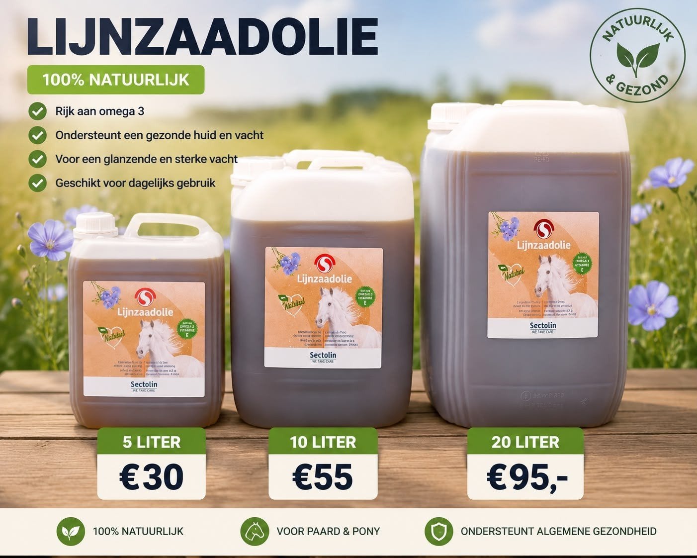 lijnzaadolie, Ophalen of Verzenden, Nieuw