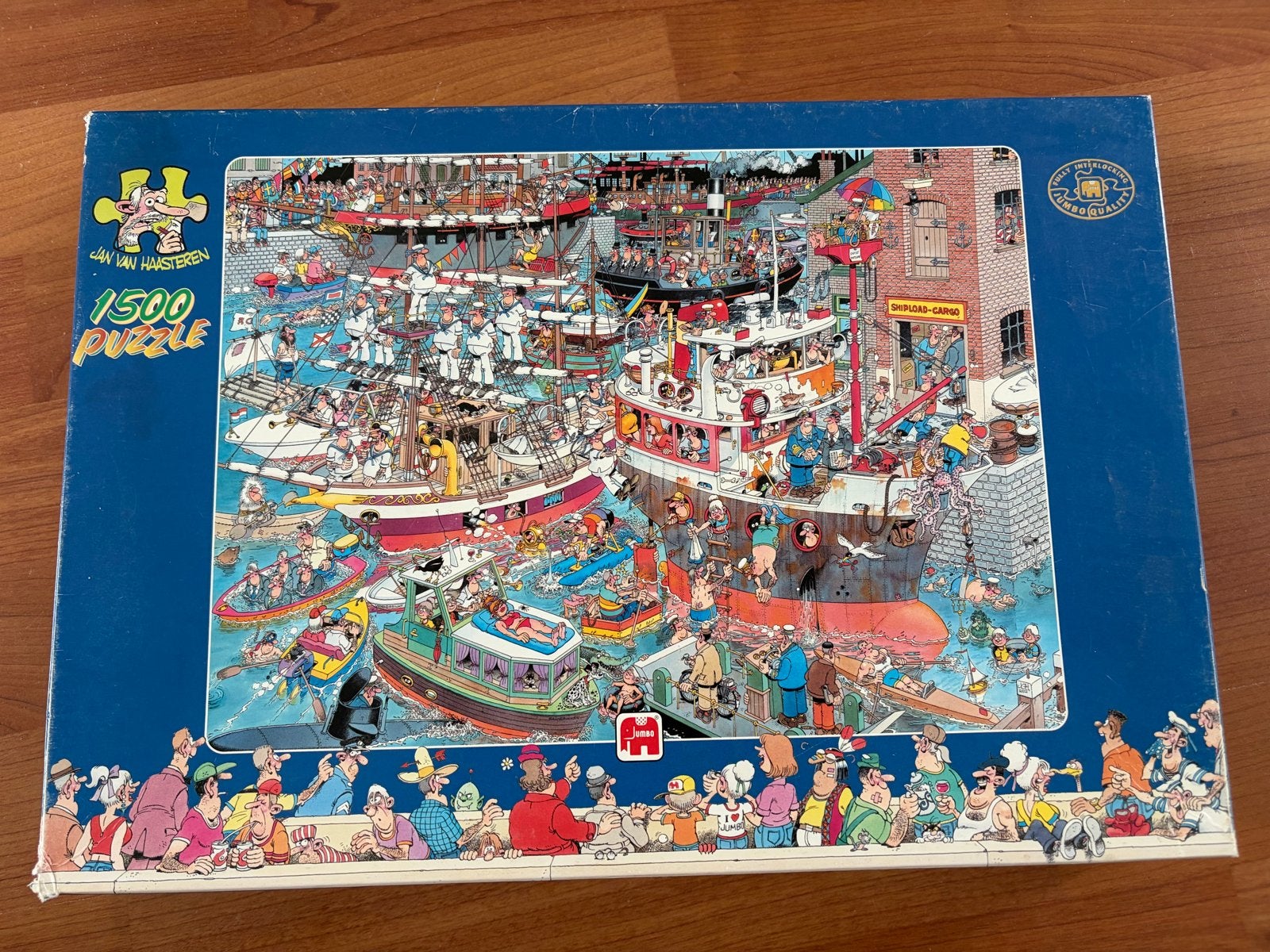 Jan van Haasteren puzzel 1000 stukjes “De Haven”, Ophalen of Verzenden, 500 t/m 1500 stukjes, Gebruikt, Legpuzzel