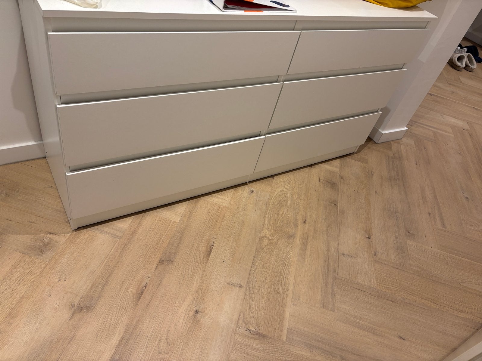 IKEA Kullen ladekast met 6 laden - Wit, Ophalen, Gebruikt, 100 tot 150 cm, 5 laden of meer