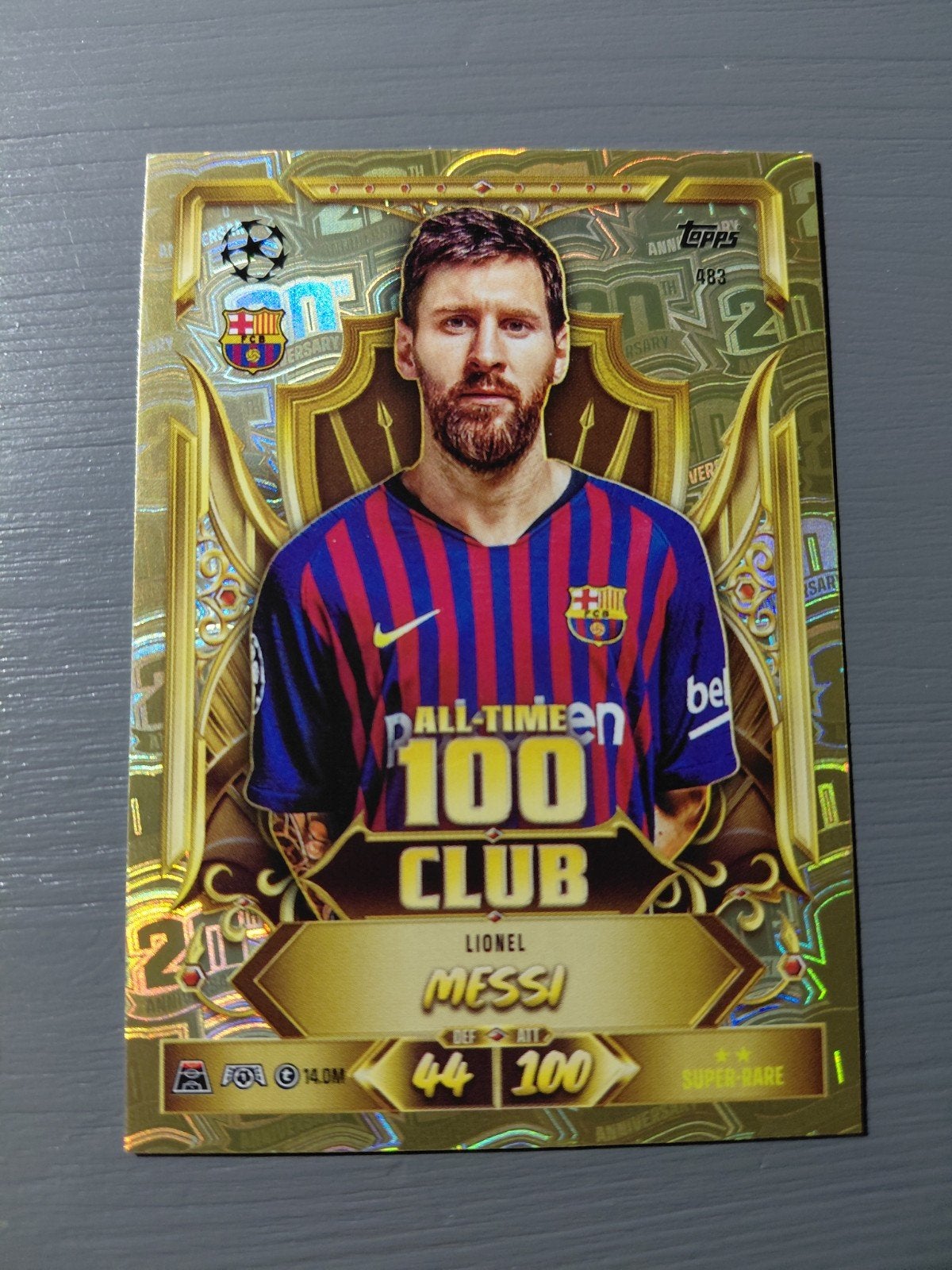 lionel messi (all time 100 club) topps match attax 2027, Ophalen of Verzenden, Nieuw
