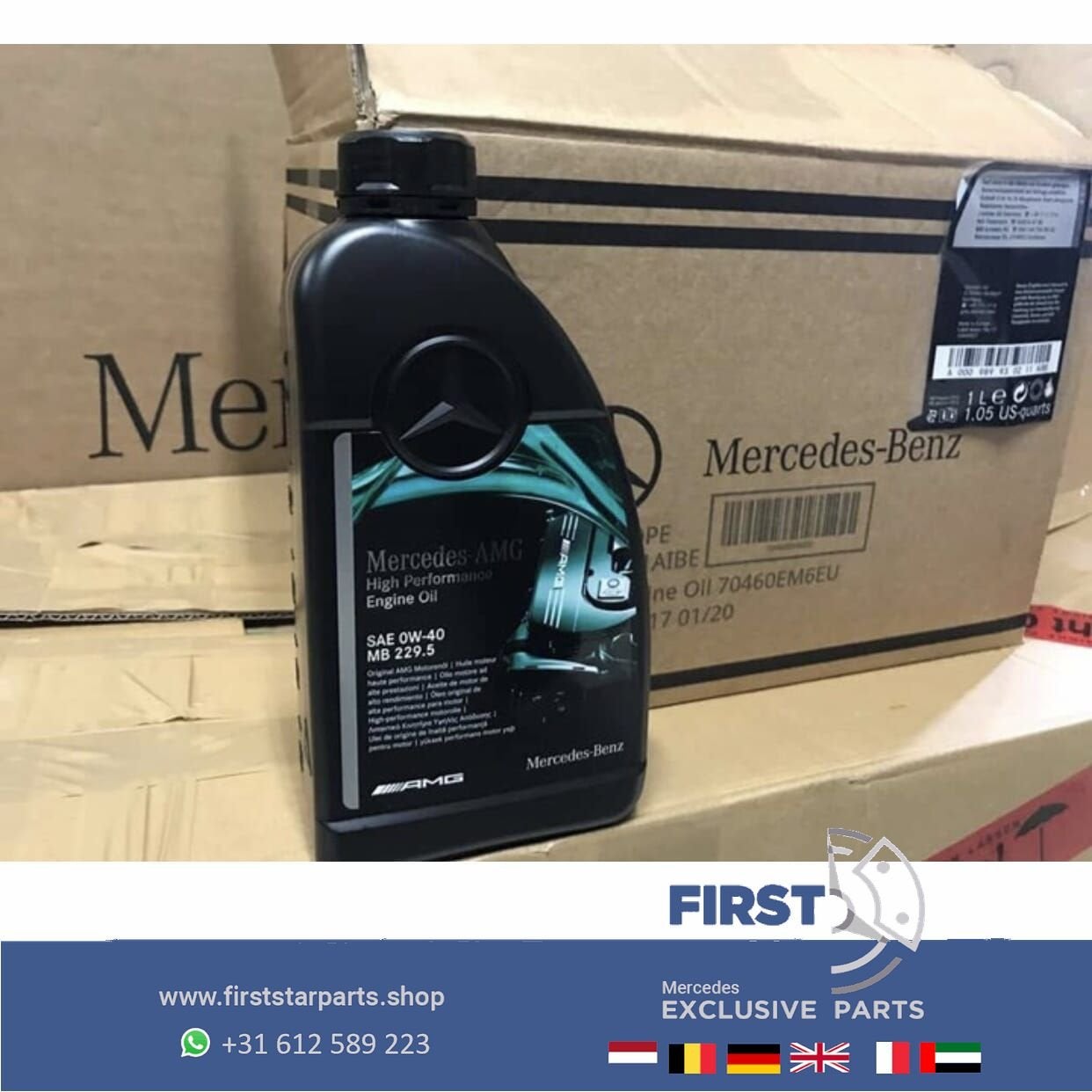A000989930211 Mercedes MOTOROLIE AMG 1L MOTOR OLIE  35 43 45, Ophalen of Verzenden, -, -, -