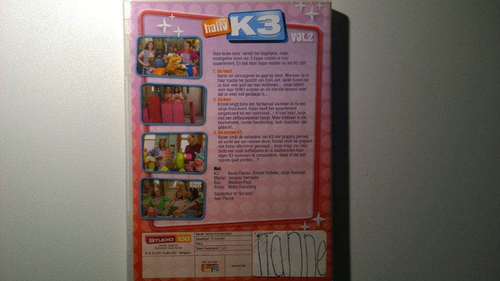 K3 - Hallo K3! Volume 2 (DVD), Cd's en Dvd's, Alle leeftijden, Ophalen of Verzenden, Zo goed als nieuw, Muziek en Concerten