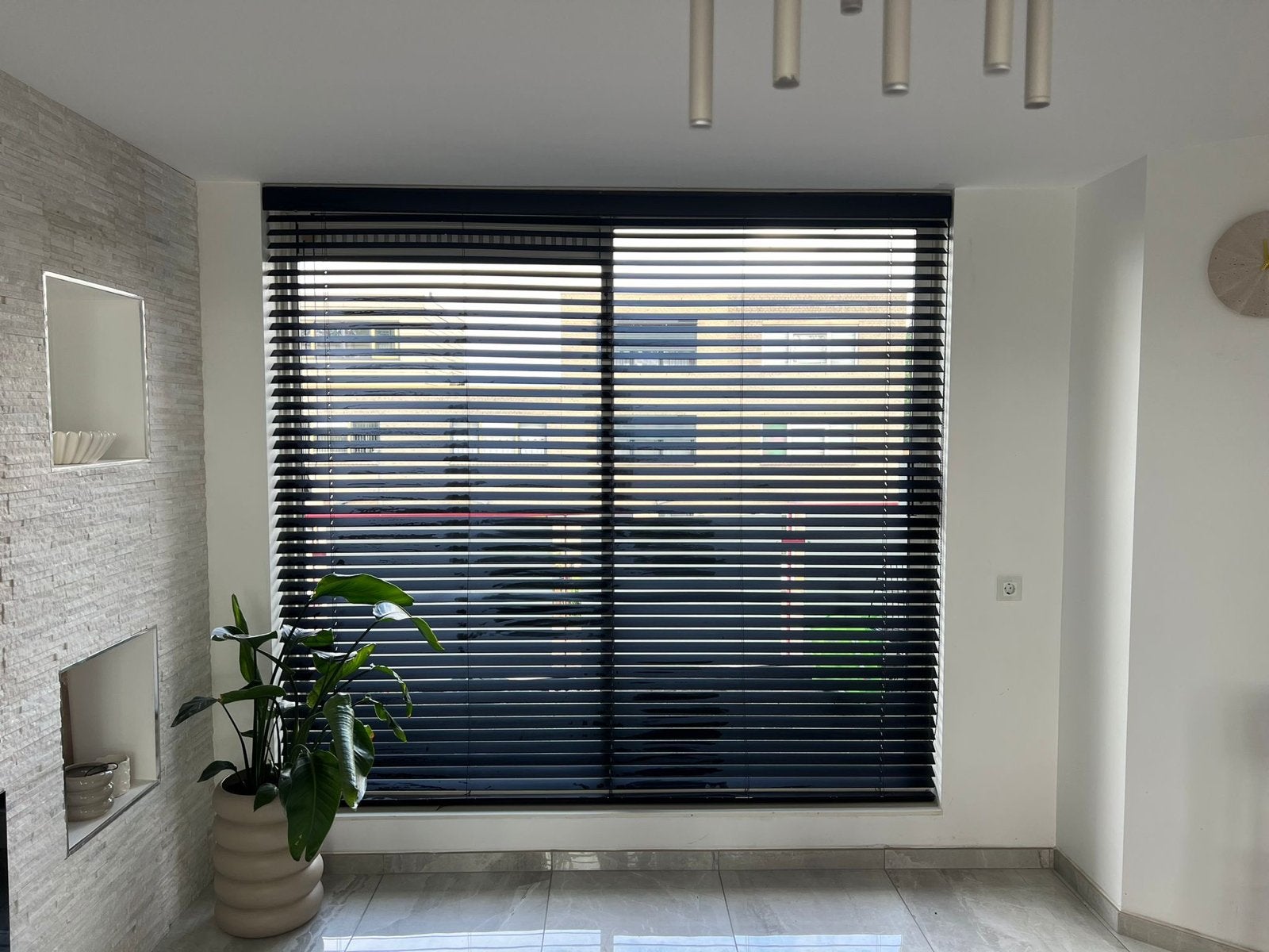 Bamboe Luxaflex jaloezieën - 2x groot, 1x klein, Ophalen, Jaloezie, Gebruikt, 220 cm