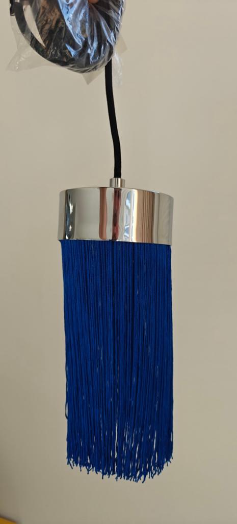 Jotex Blauwe Kwastjes Lamp - Nieuw, Ophalen of Verzenden, Nieuw, Metaal, Modern, Speels