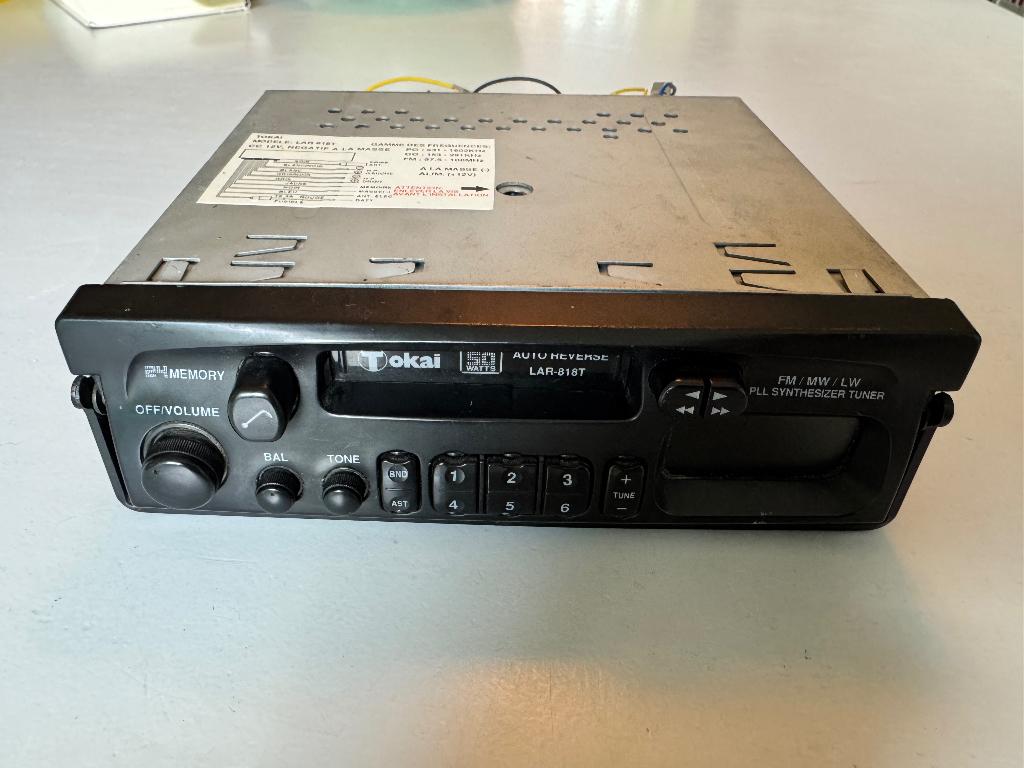 Vintage Tokai autoradio met cassettedeck, Ophalen of Verzenden, Gebruikt