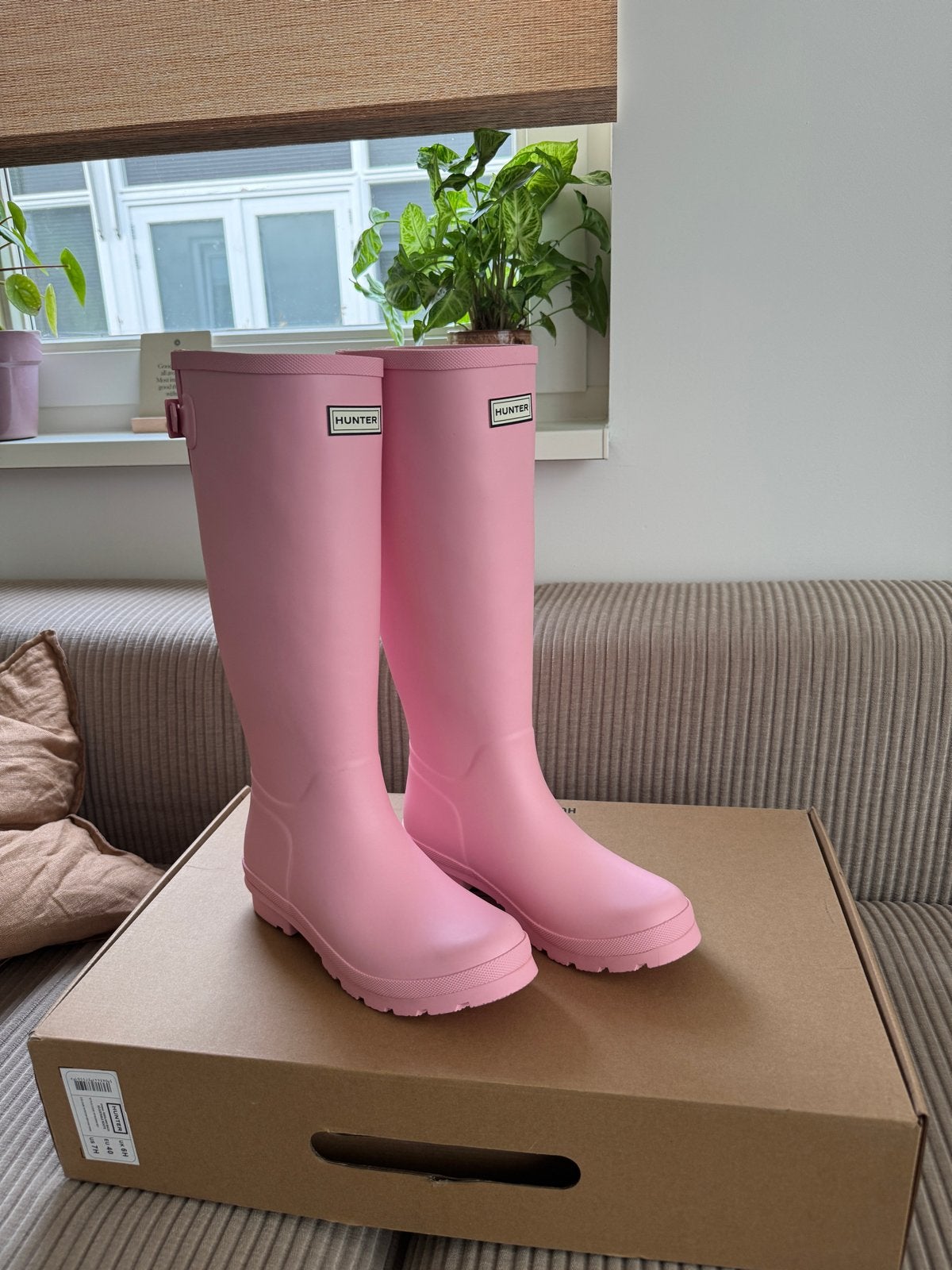 Hunter regenlaarzen roze maat, Ophalen of Verzenden, Nieuw, Roze, Regenlaarzen