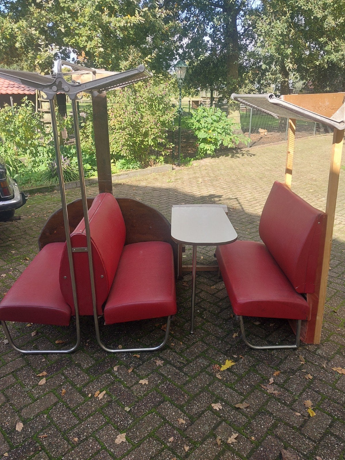 Unieke treinset banken en tafel - Stomkop Trein, Ophalen