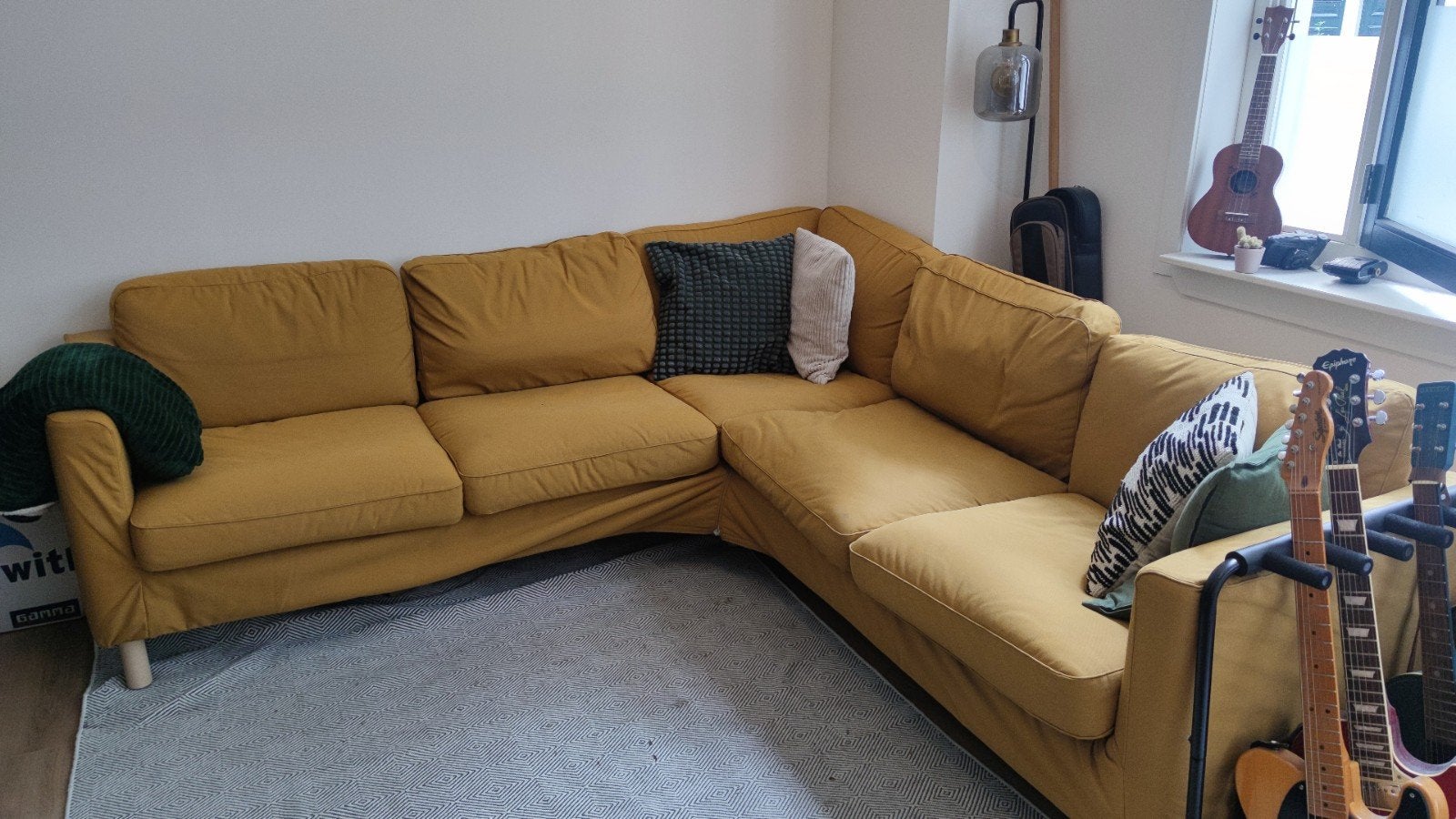 Ikea PÄRUP 4 zits hoekbank, Ophalen, Gebruikt, Vierpersoons of meer