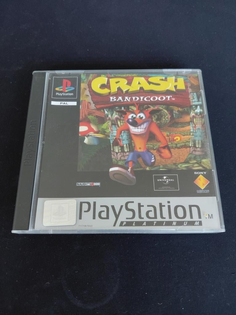 Crash Bandicoot - PlayStation 1 (PS1) Platinum Editie, Gebruikt, 1 speler, Ophalen of Verzenden, Platform