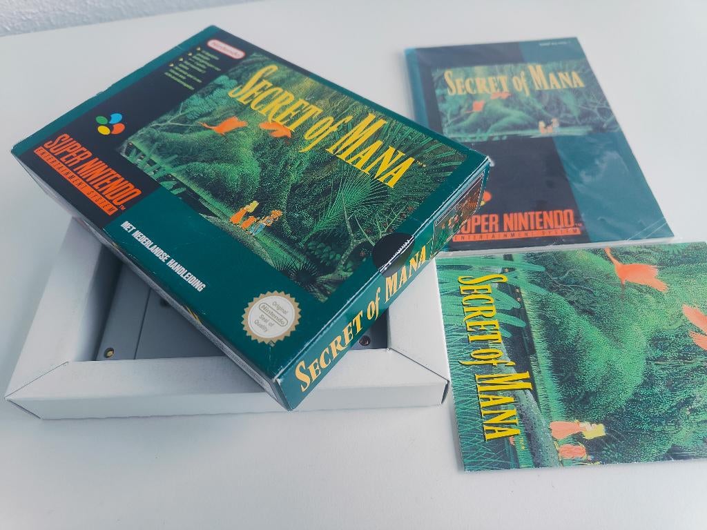 Secret of Mana Compleet Snes Super Nintendo, Spelcomputers en Games, Games | Nintendo Super NES, Zo goed als nieuw, Role Playing Game (Rpg)