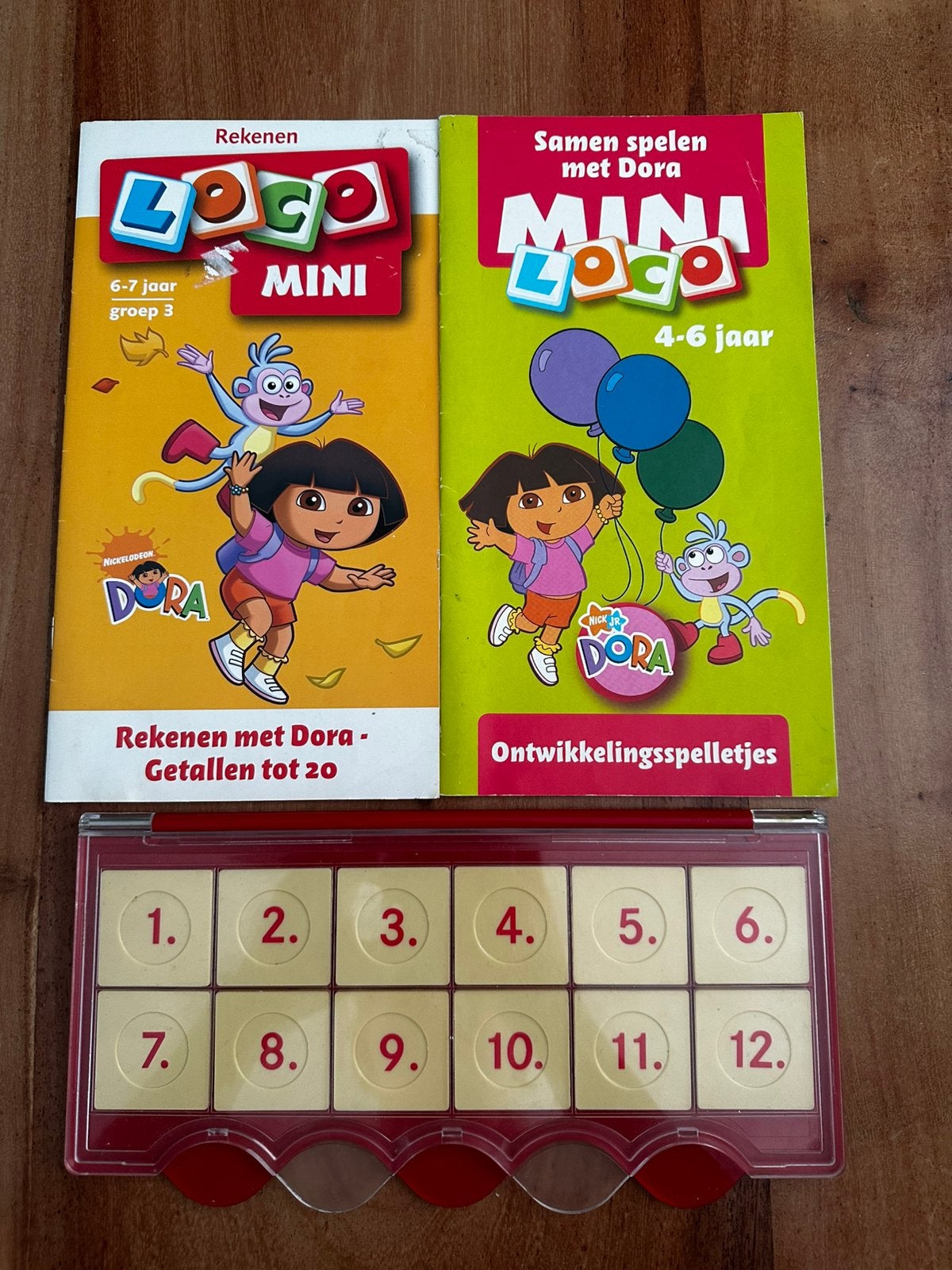 Loco Mini set Dora the Explorer (2 boekjes + basisdoos), Verzenden, Zo goed als nieuw, Rekenen