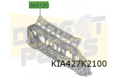 Kia Picanto (5/24-) voorbumpergrille Origineel! 86531G6CA0BK, Auto-onderdelen, Kia, -, -, Nieuw