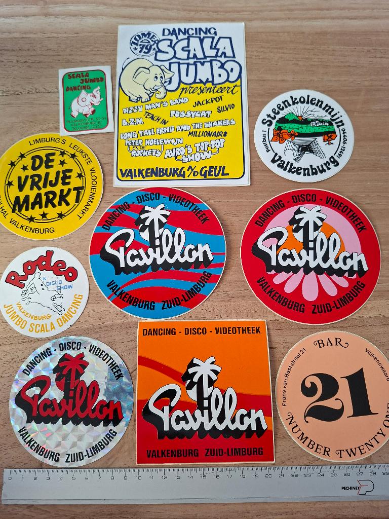 Stickers Valkenburg  disco dancing, Ophalen of Verzenden, Zo goed als nieuw, Overige typen