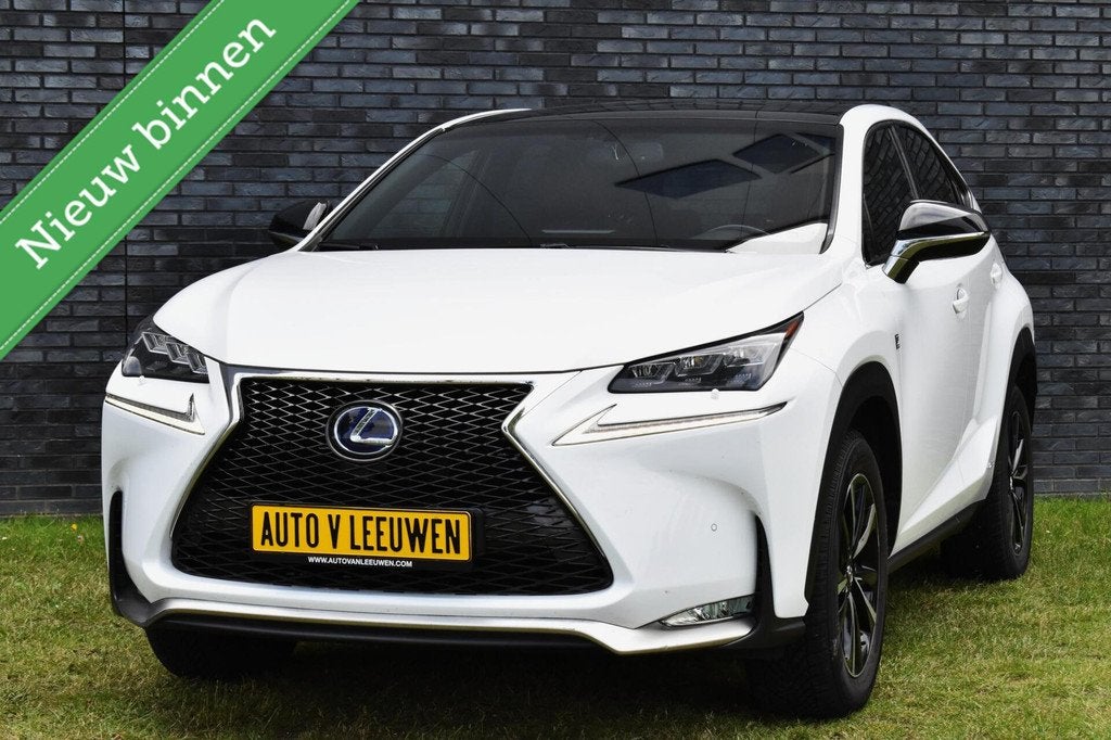 Lexus NX 300h AWD E-Four F Sport PANORAMADAK/VOL LEDER/LED/A, Auto's, Lexus, Automaat, Gebruikt, Euro 6, Leder
